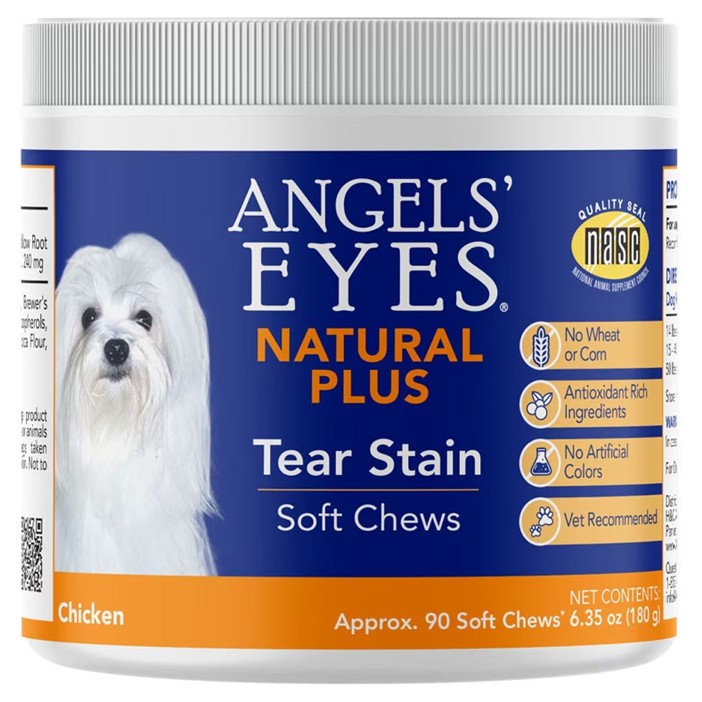Angel's Eyes Natural Plus Soft Chews Tear Stain Supplement for Dogs