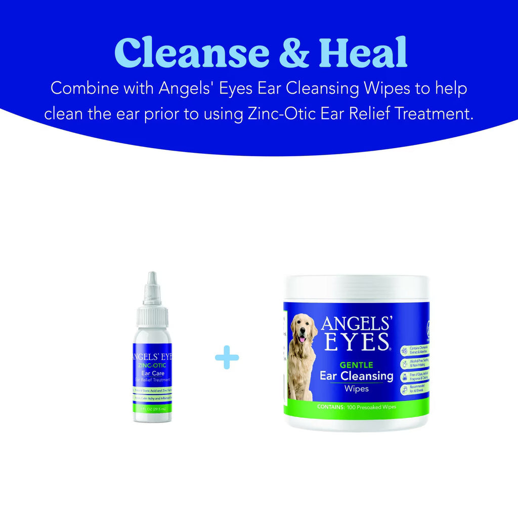 Angel's Eyes Zinc-Otic Ear Relief Treatment for Dogs & Cats, 1-oz