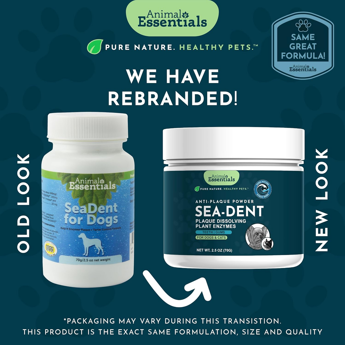 Animal Essentials Sea-Dent Anti-Plaque Powder for Dogs (2.5 oz)