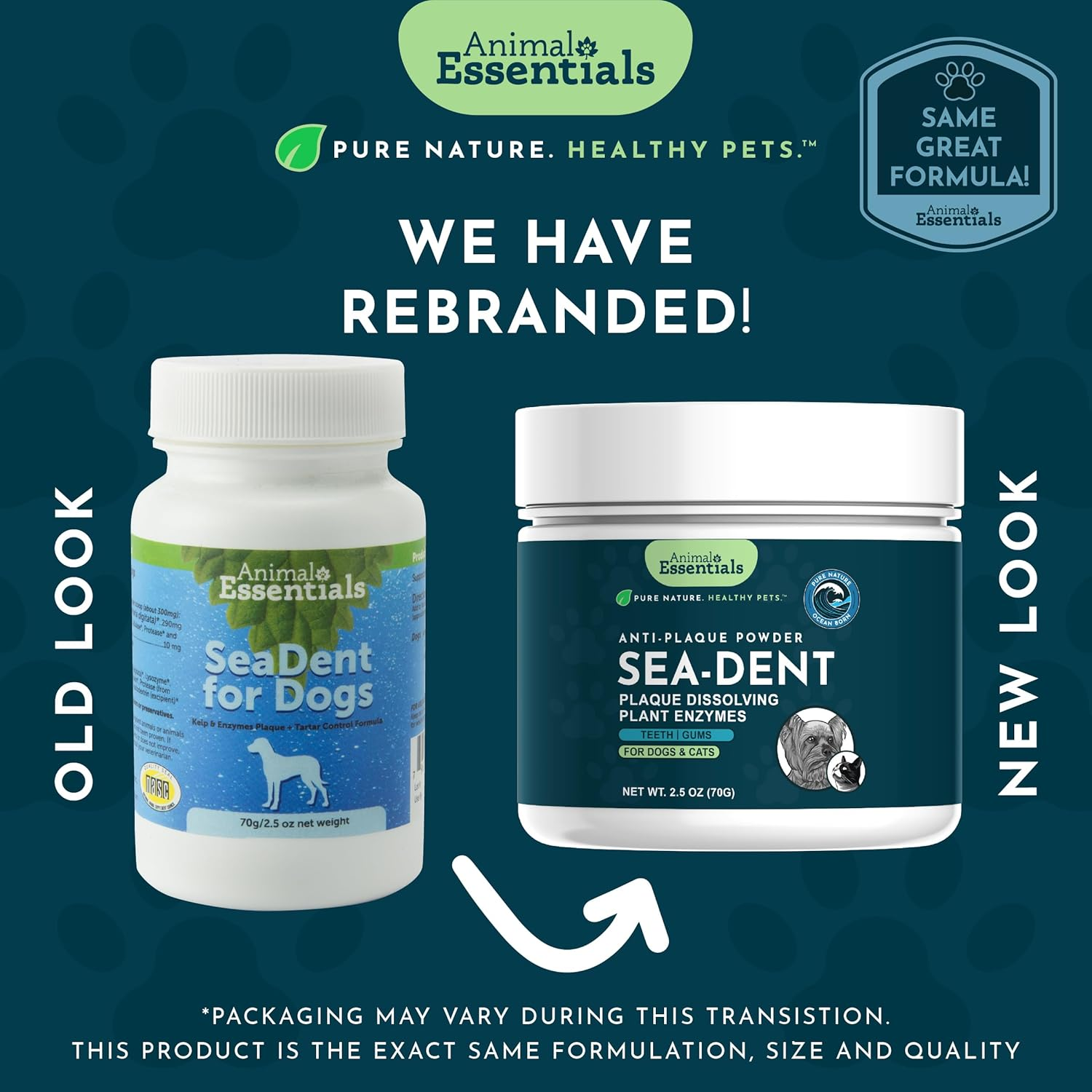 Animal Essentials Sea-Dent Anti-Plaque Powder for Dogs (2.5 oz)