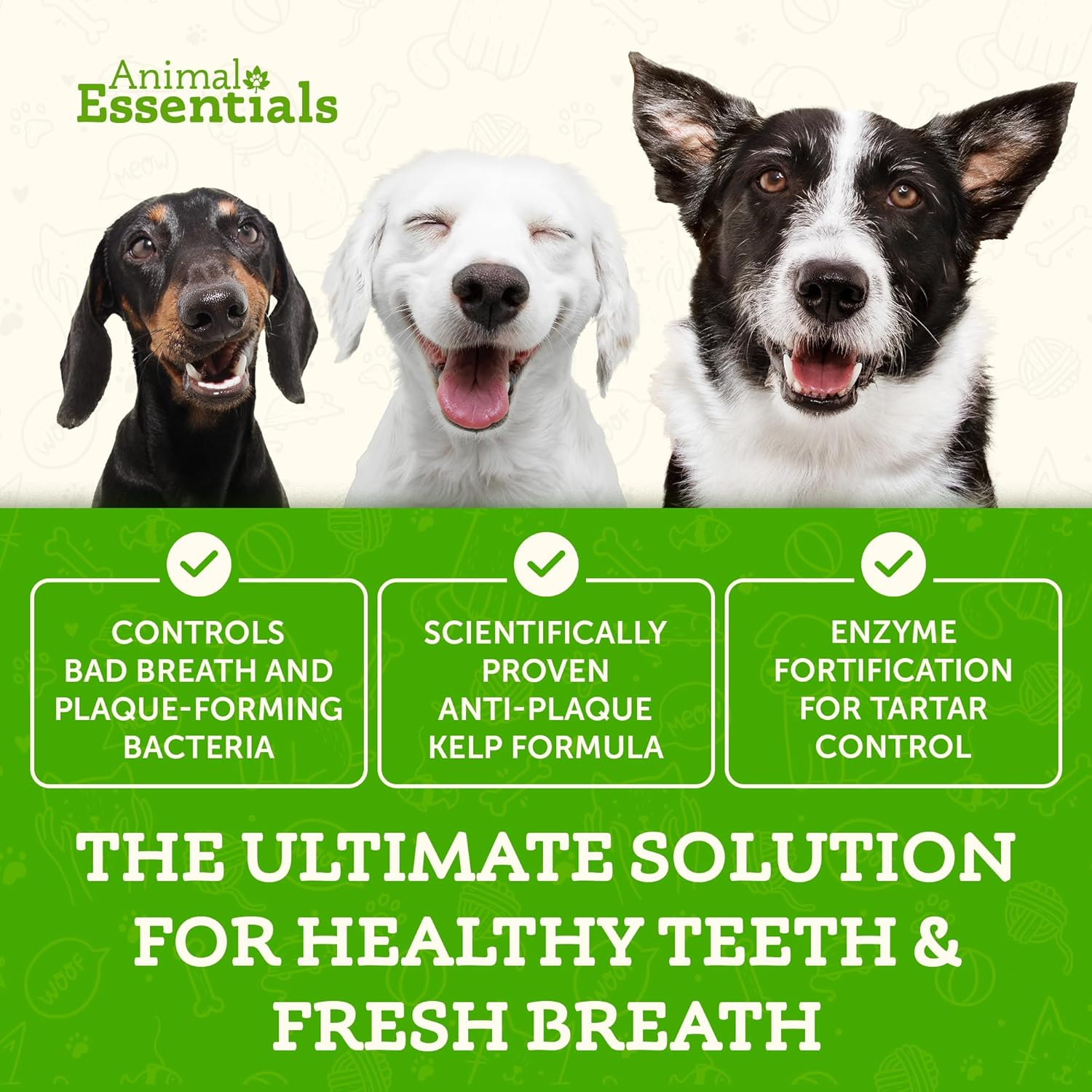 Animal Essentials Sea-Dent Anti-Plaque Powder for Dogs (2.5 oz)