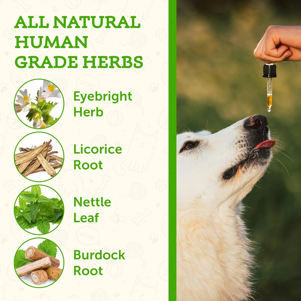 Animal Essentials Seasonal Allergy Herbal Tonic to Maintain Normal Histamine Levels for Dogs & Cats
