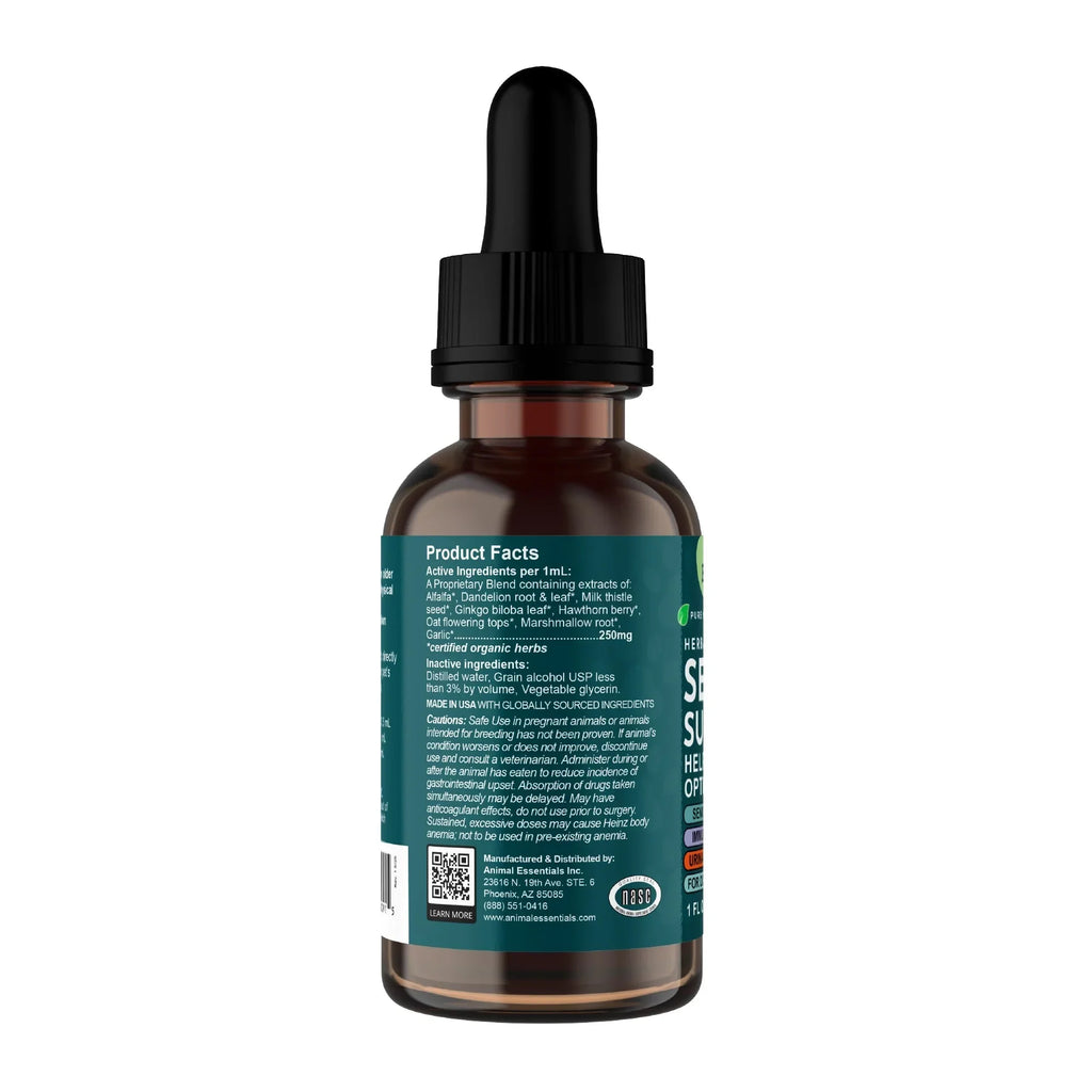 Animal Essentials Senior Support Herbal Tonic to Maintain Optimal Health for Dogs & Cats