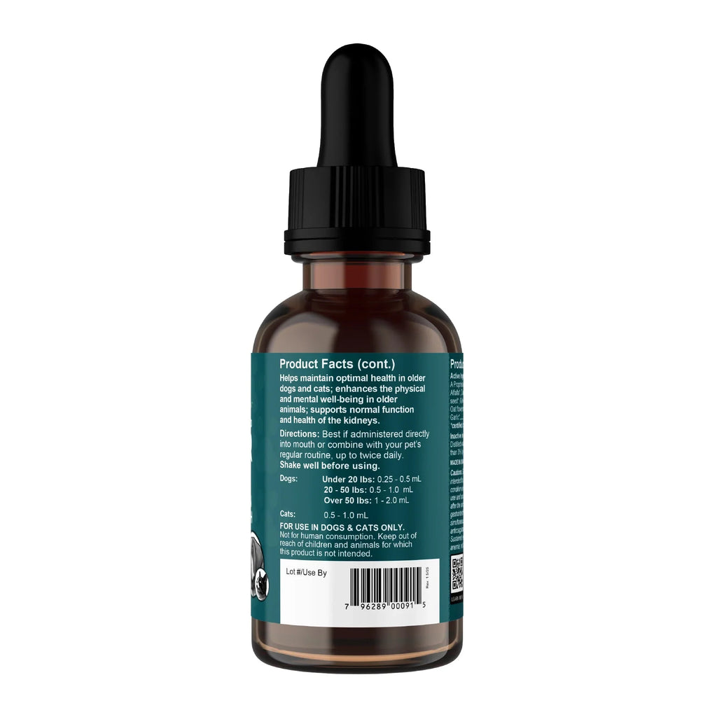 Animal Essentials Senior Support Herbal Tonic to Maintain Optimal Health for Dogs & Cats