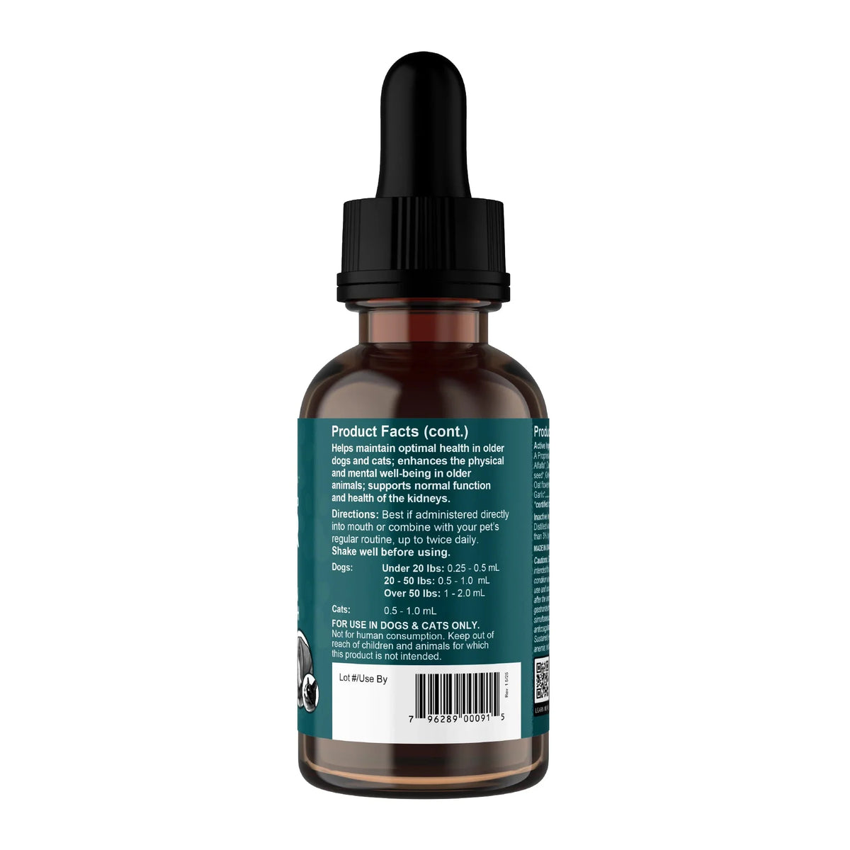 Animal Essentials Senior Support Herbal Tonic to Maintain Optimal Health for Dogs & Cats