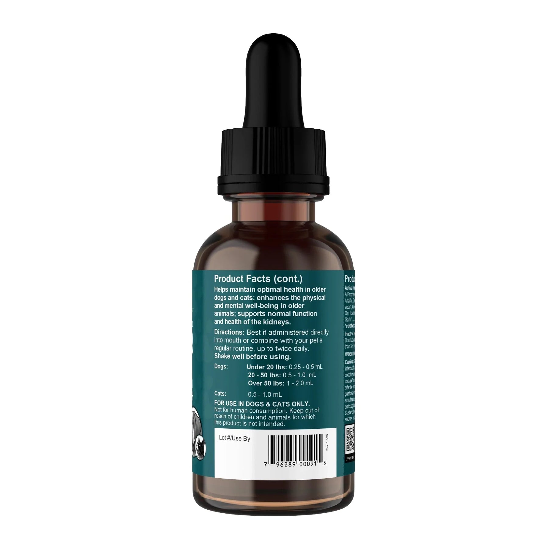 Animal Essentials Senior Support Herbal Tonic to Maintain Optimal Health for Dogs & Cats