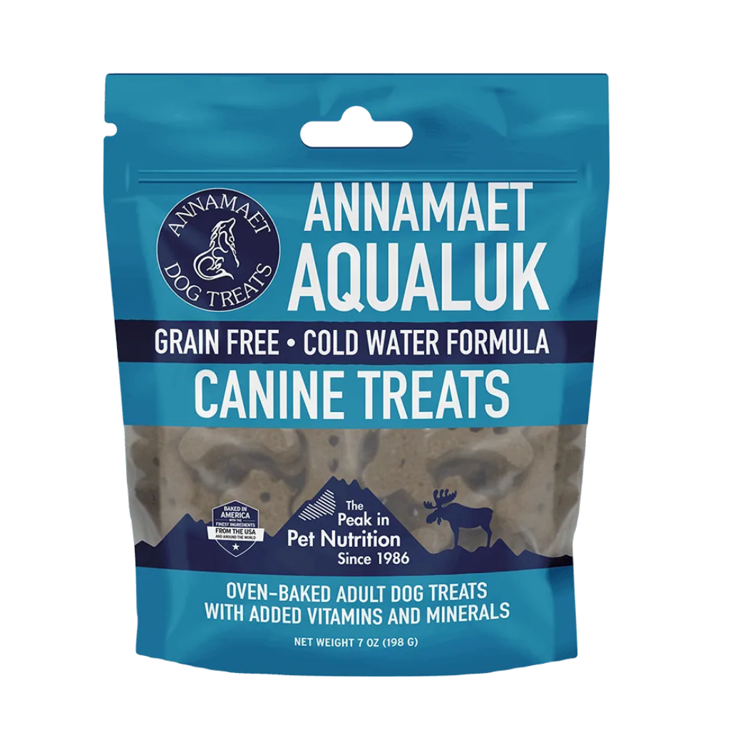 Annamaet Aqualuk Cold Water Fish Formula Grain-Free Oven-Baked Dog Treats (7 oz)