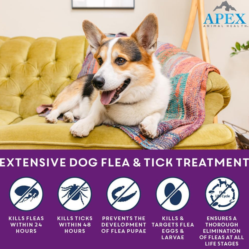 Apex Plus Topical Flea & Tick Prevention for Dogs, 45-88 lbs, 3 Doses