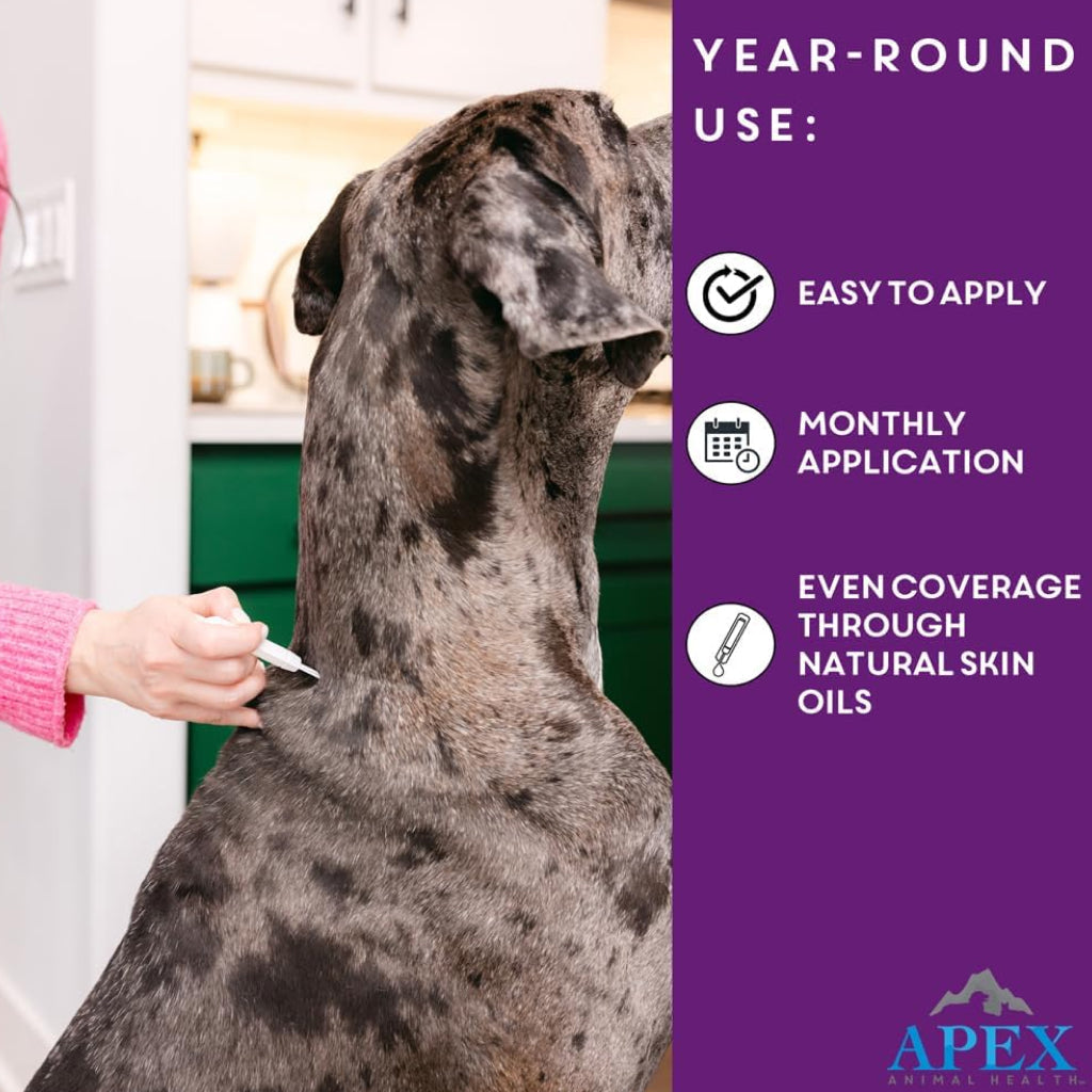 Apex Plus Topical Flea & Tick Prevention for Dogs, 45-88 lbs, 3 Doses