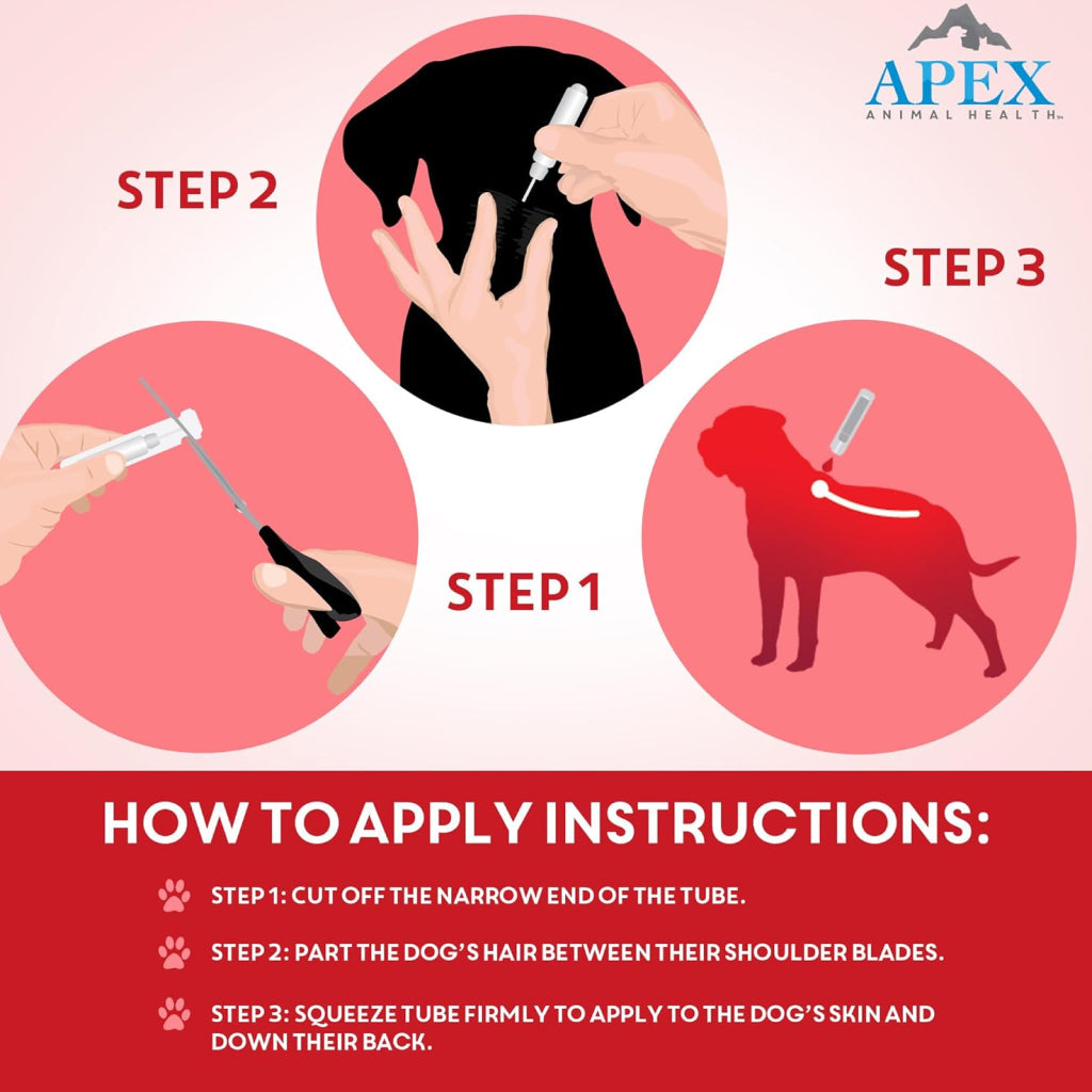 Apex Plus Topical Flea & Tick Prevention for Dogs, 89-132 lbs, 3 Doses