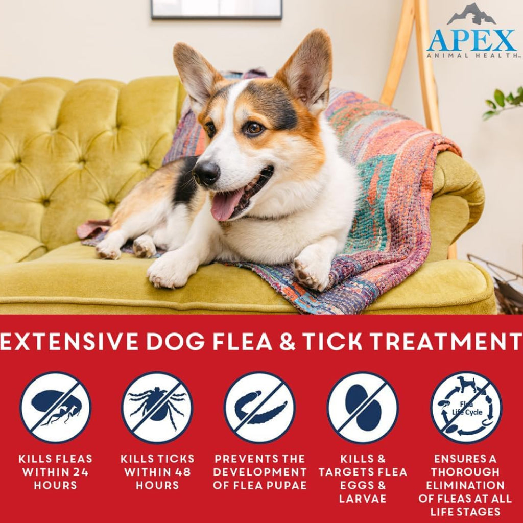 Apex Plus Topical Flea & Tick Prevention for Dogs, 89-132 lbs, 3 Doses