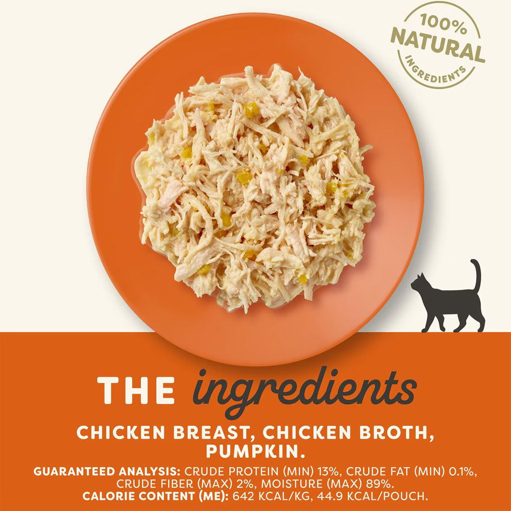 Applaws Chicken with Pumpkin Bits in Broth Wet Cat Food, 2.47-oz pouch, case of 12