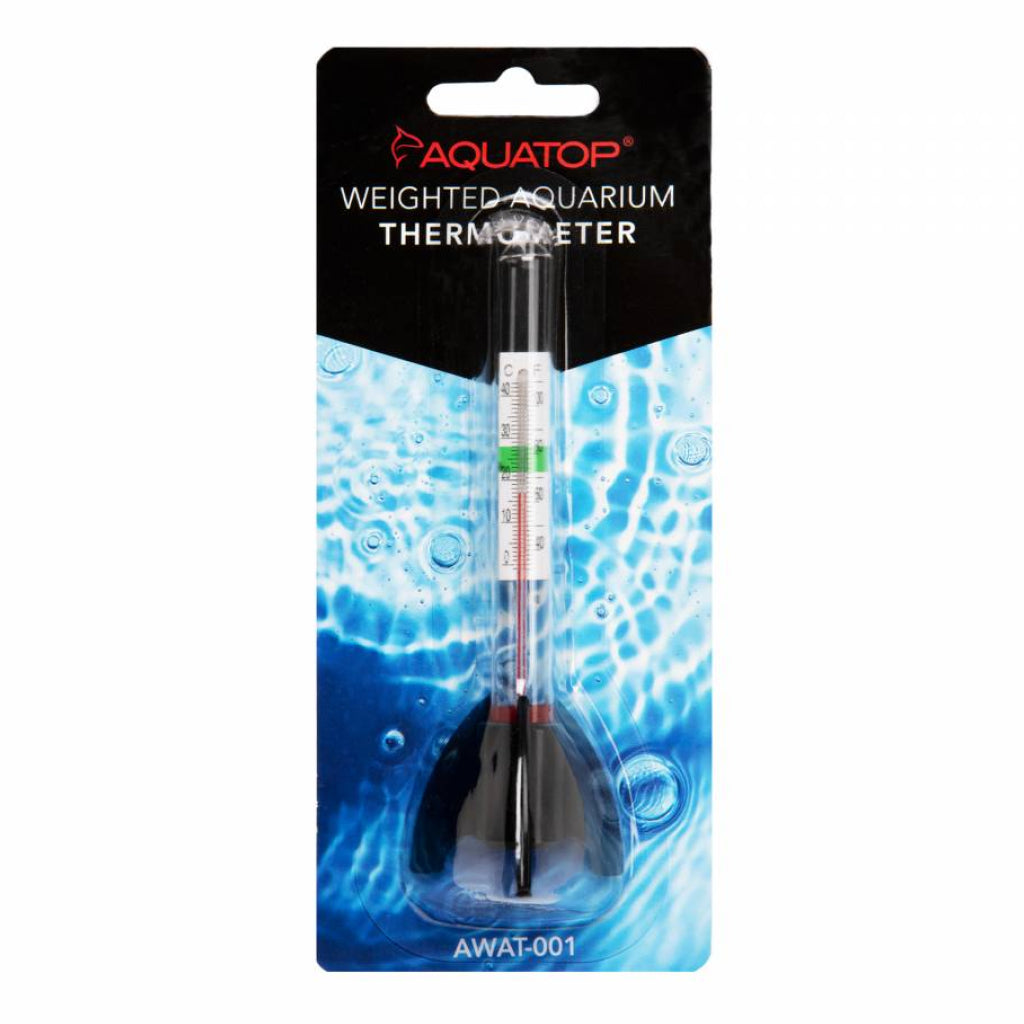 Aquatop Standing Glass Thermometer with Weighted Claw