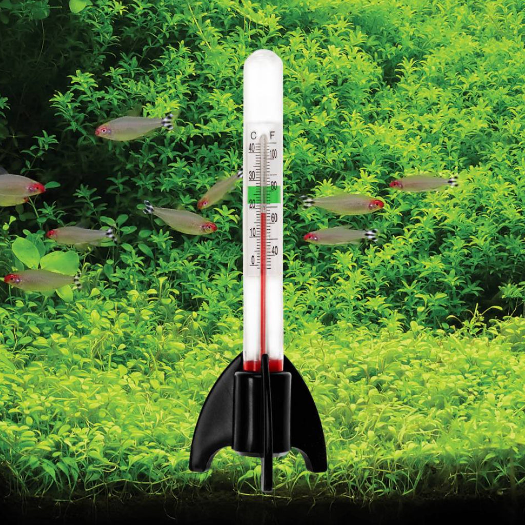 Aquatop Standing Glass Thermometer with Weighted Claw