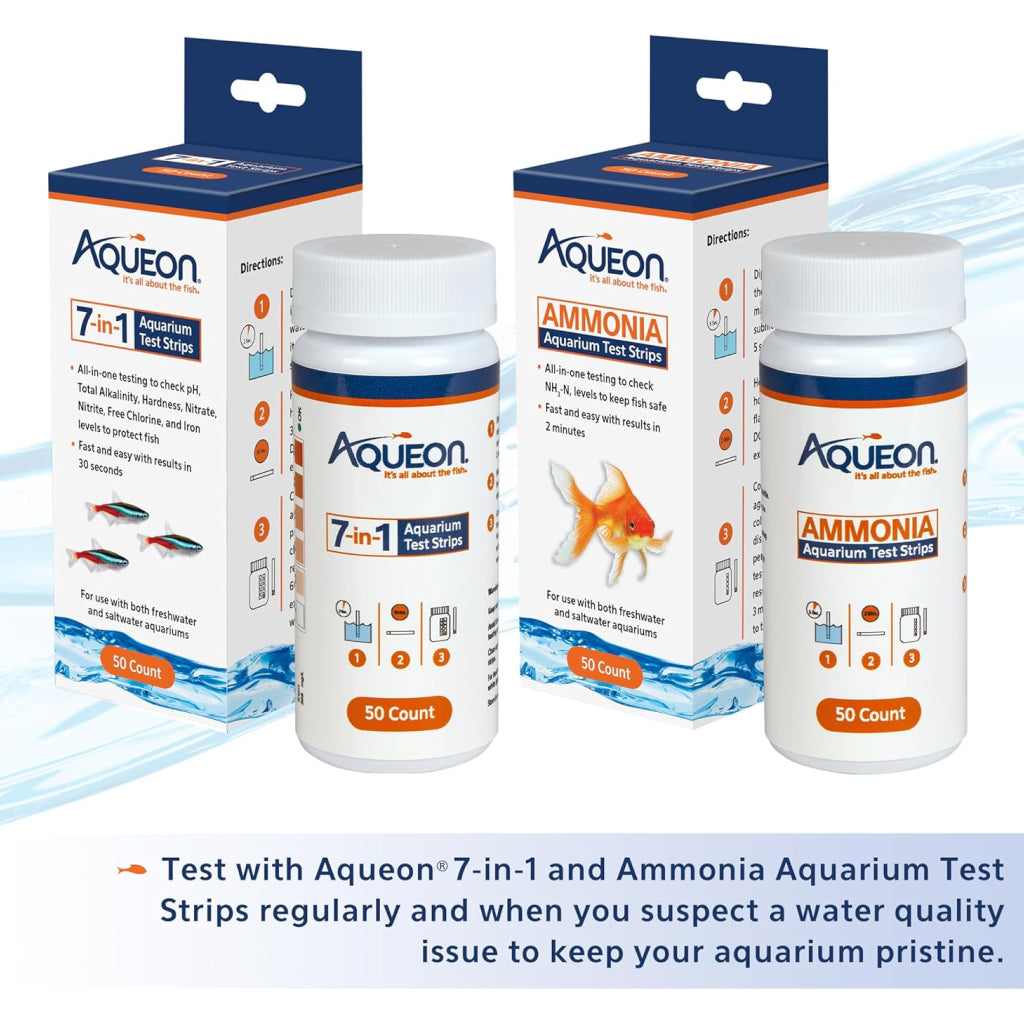 Aqueon 7-in-1 Aquarium Test Strips (50 ct)