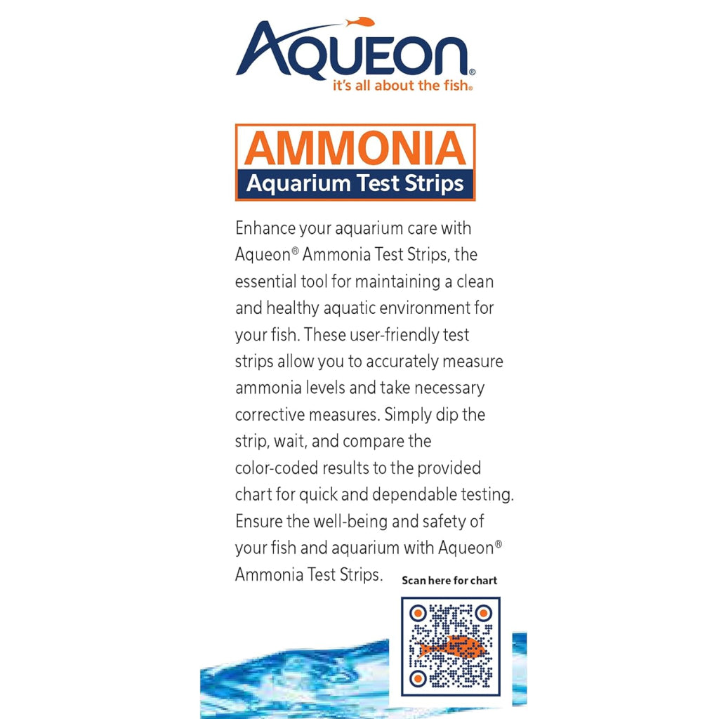 Aqueon Ammonia Aquarium Test Strips (50 ct)