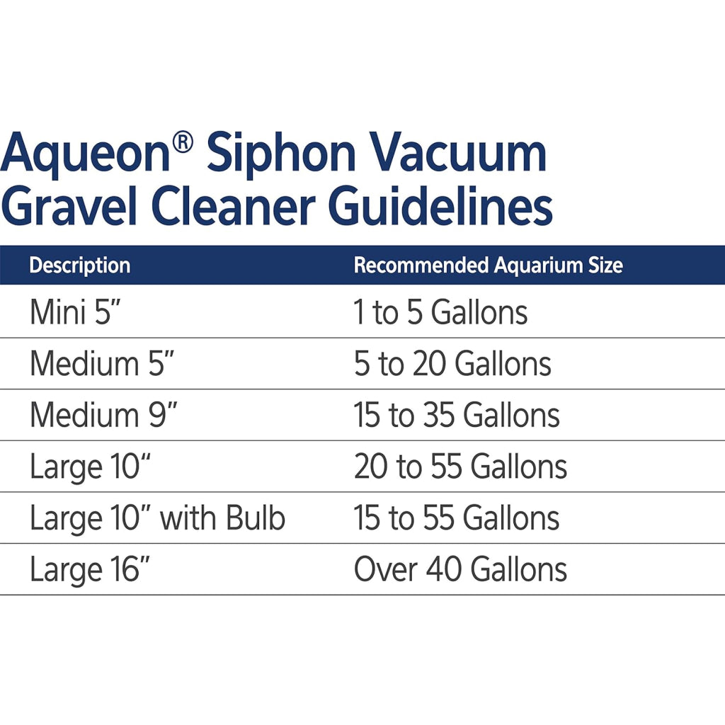 Aqueon Aquarium Siphon Vacuum Gravel Cleaner