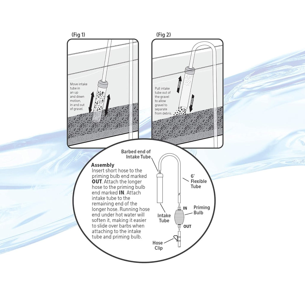 Aqueon Aquarium Siphon Vacuum Gravel Cleaner