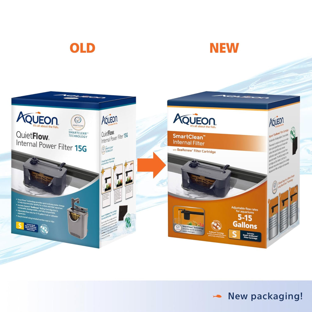 Aqueon QuietFlow Internal Filter with SmartClean Technology