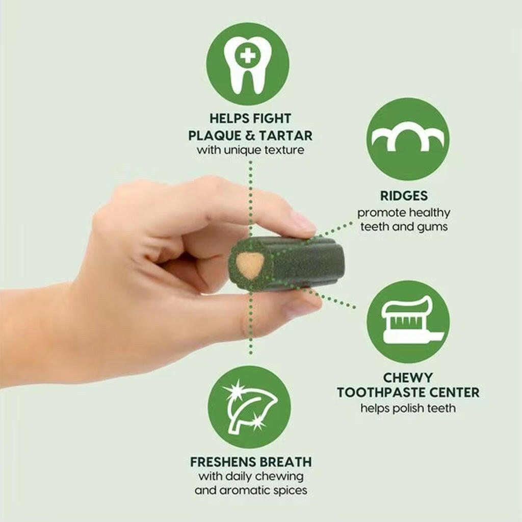 Ark Naturals 4-in-1 Brushless Toothpaste Chews for Medium Dental Dogs (18 oz)
