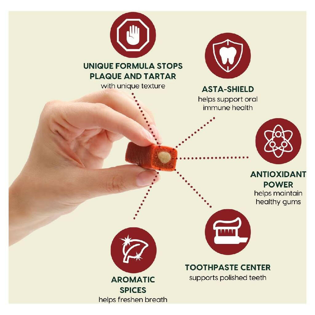 Ark Naturals 5-in-1 Protection Plus Fortified Brushless Toothpaste Chews for Small Dogs (12 oz)