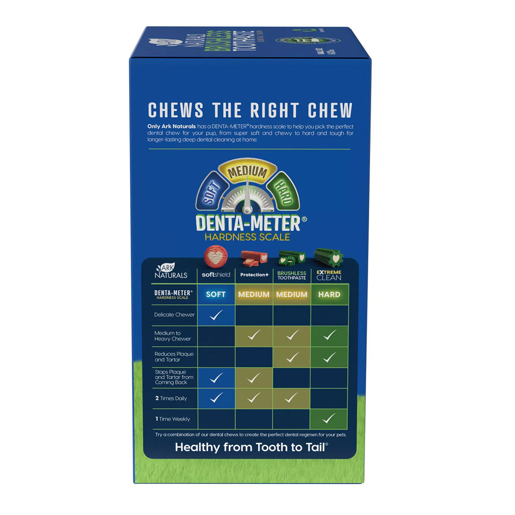 Ark Naturals Brushless Toothpaste Dental Chews 4-in-1 for Medium Dogs, 60-count