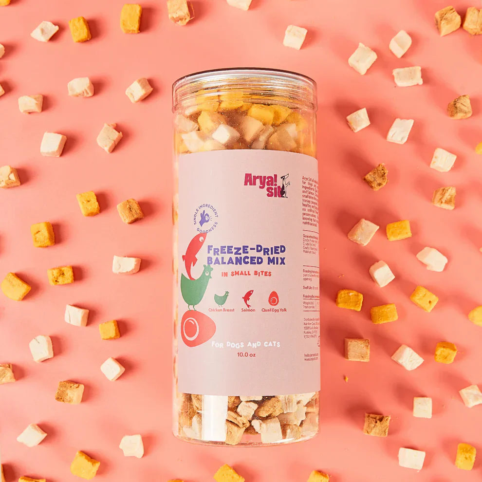 Arya Sit Freeze-Dried Balanced Mix in Small Bites Treats for Dogs & Cats