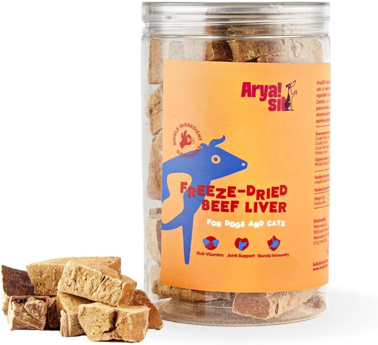 Arya Sit Freeze-Dried Beef Liver Treats for Dogs & Cats