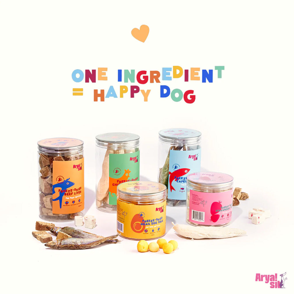 Arya Sit Freeze-Dried Fish Trio Treat for Dogs & Cats