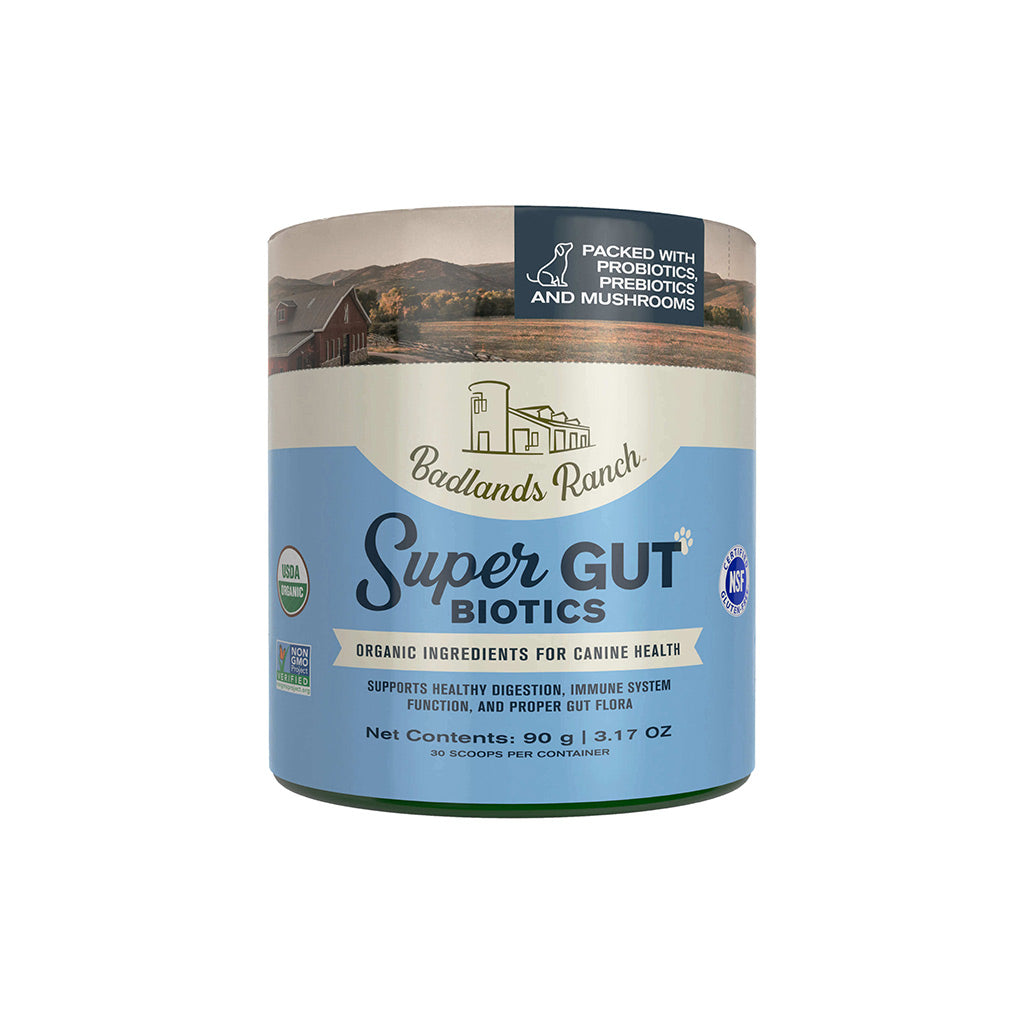 Badlands Ranch Super Gut Biotics Canine Health Supplement, 3.17-oz