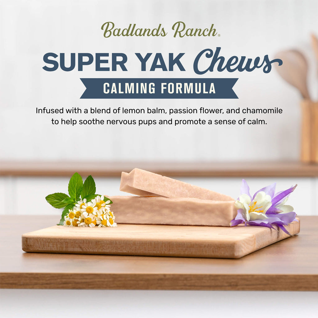 Badlands Ranch Superchew Calming Formula Dog Chews, Medium, 3-oz