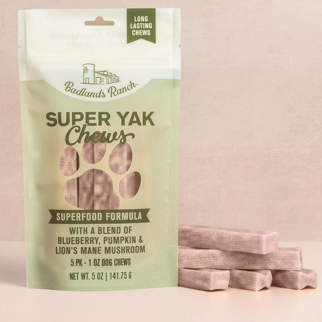 Badlands Ranch Superchew Superfood Formula Dog Chews, Small, 1-oz