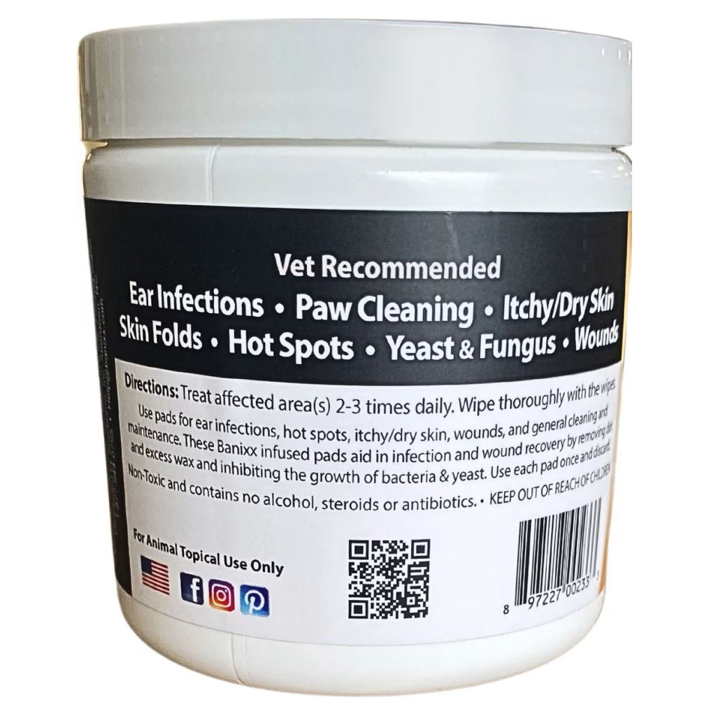 Banixx Pet Care Ear, Paw & Wound Wipes (30 ct)