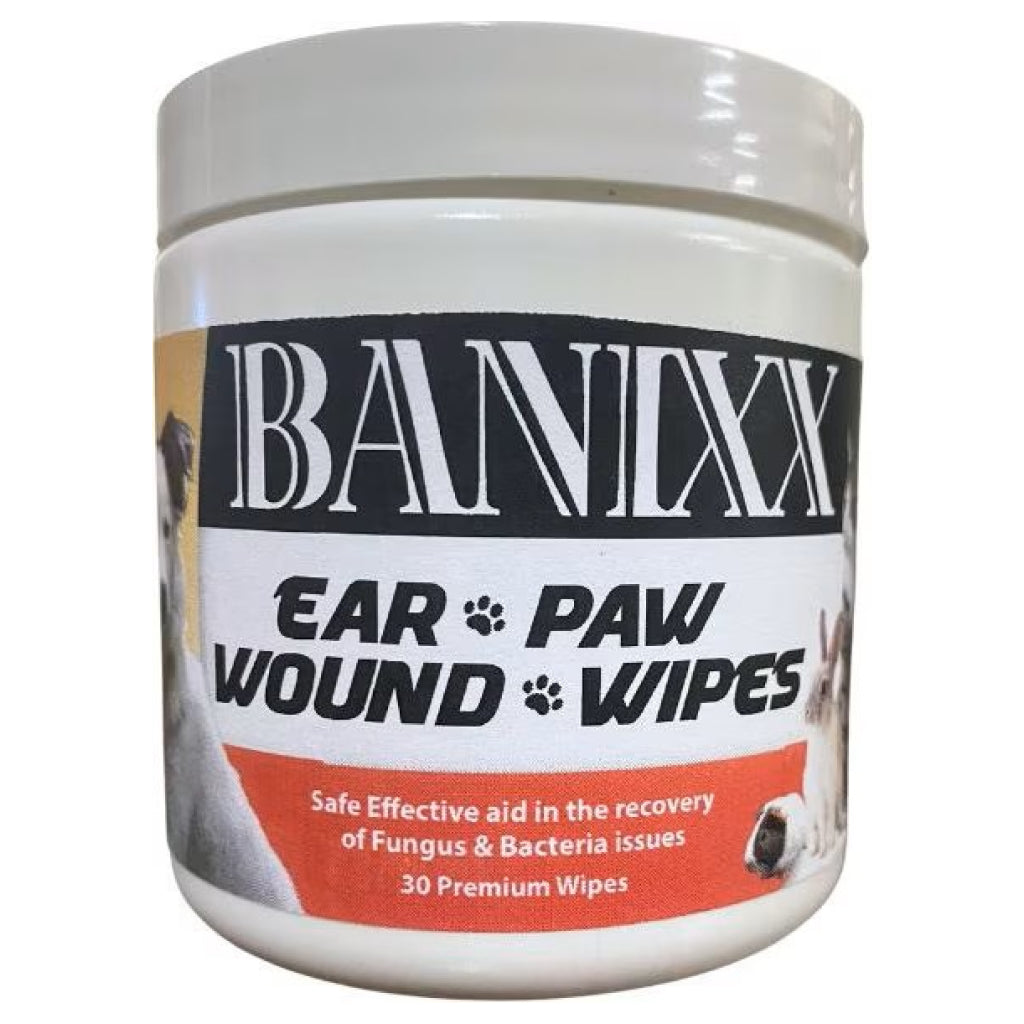 Banixx Pet Care Ear, Paw & Wound Wipes (30 ct)