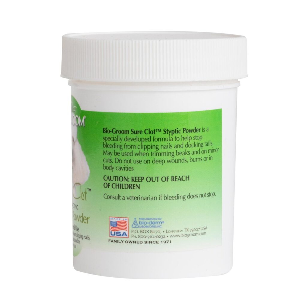 Bio-Groom Sure Clot Styptic Powder for Dogs
