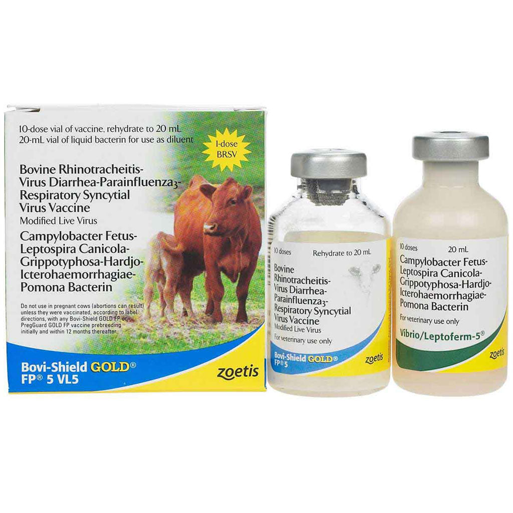Bovi-Shield Gold FP 5 VL5 Cattle Vaccine, 10 Doses