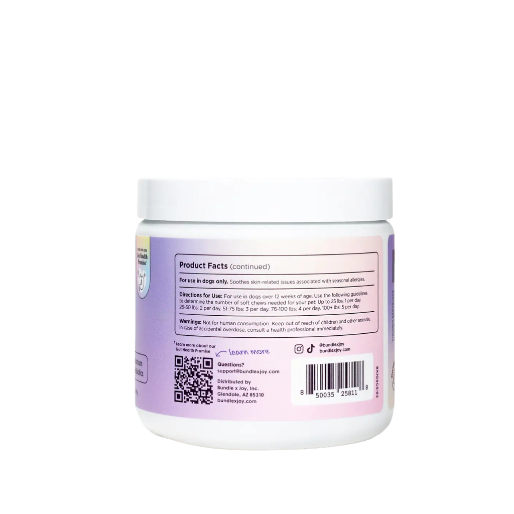 Bundle x Joy Glowin Skin Health Supplement for Dogs (90 soft chews)