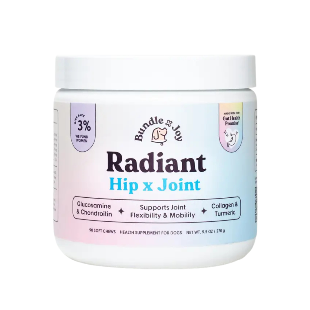 Bundle x Joy Radiant Hip& Joint Supplement for Dogs (90 soft chews)