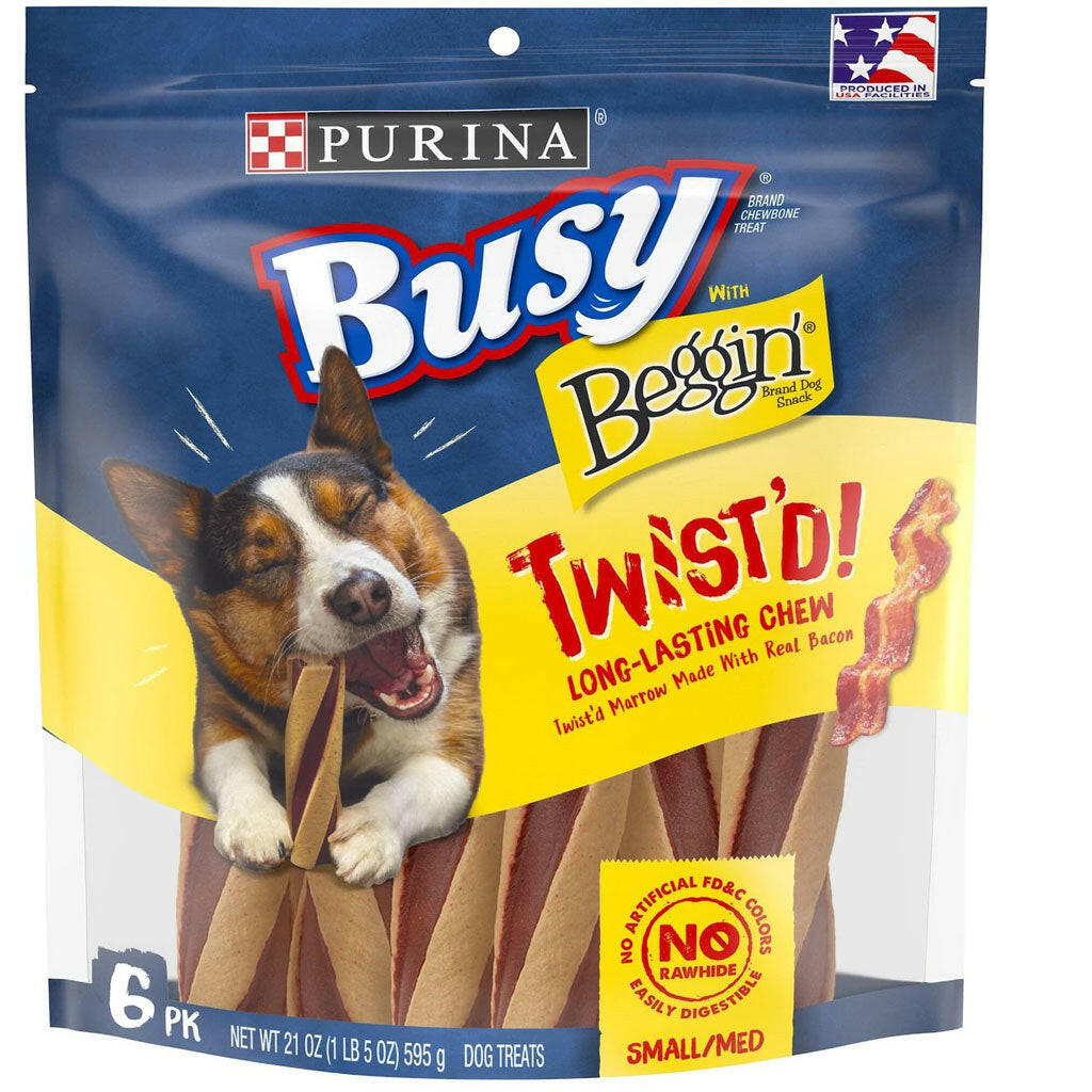 Busy Beggin' Twist'D! Long-Lasting Chew Small & Medium Dog Treat