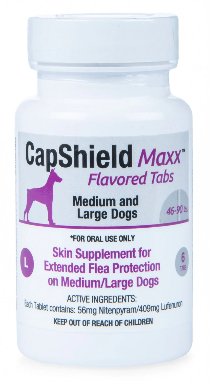 CapShield Maxx Flea Protection Flavored Tablets for Dogs