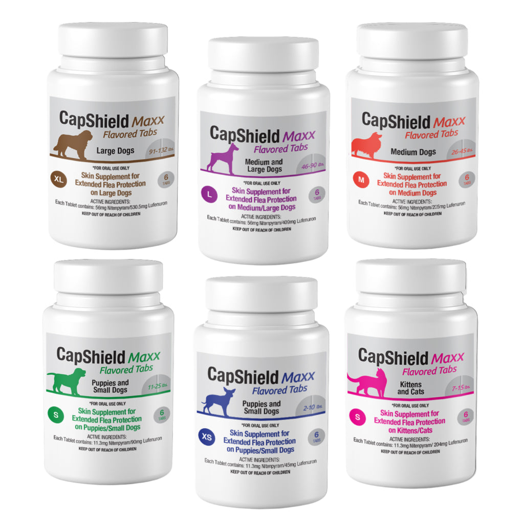 CapShield Maxx Flea Protection Flavored Tablets for Dogs