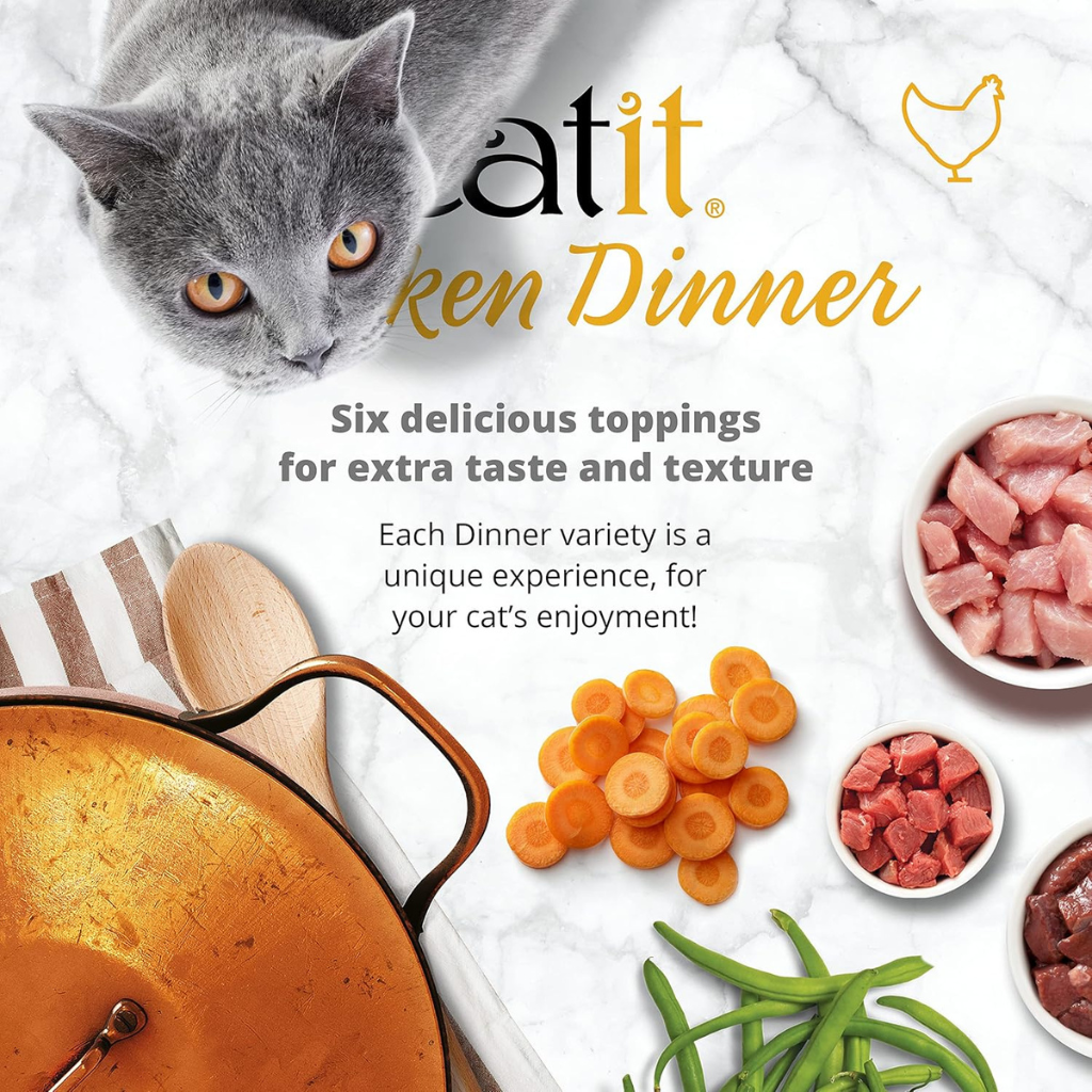 Catit Chicken Dinner with Tuna & Kale Wet Cat Food (2.8 oz)