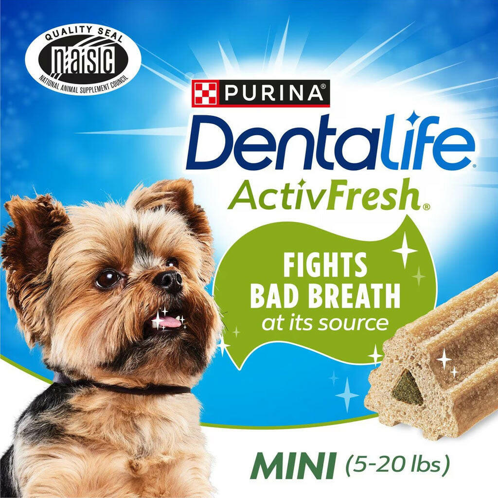 DentaLife ActivFresh Daily Mini Dental Dog Treats, 56 count