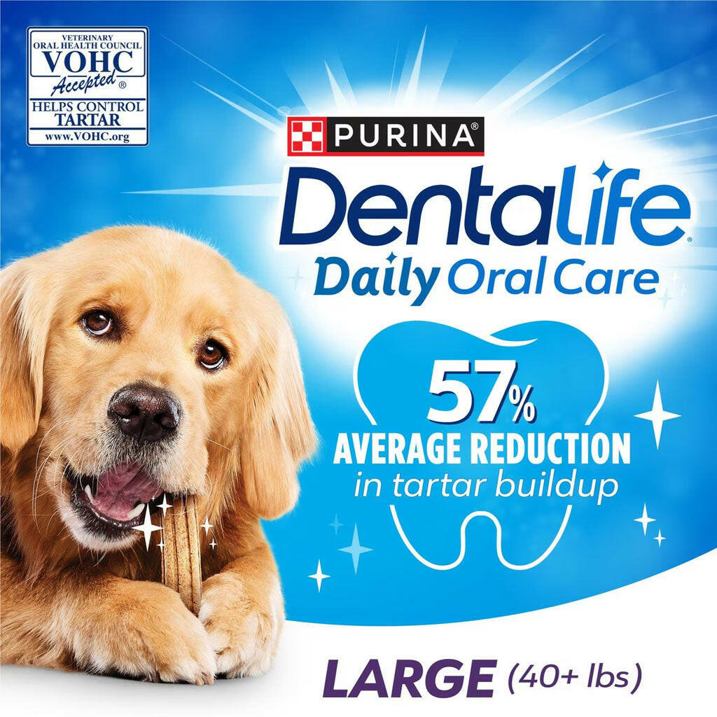 DentaLife Daily Oral Care Large Dental Dog Treats, 18 count