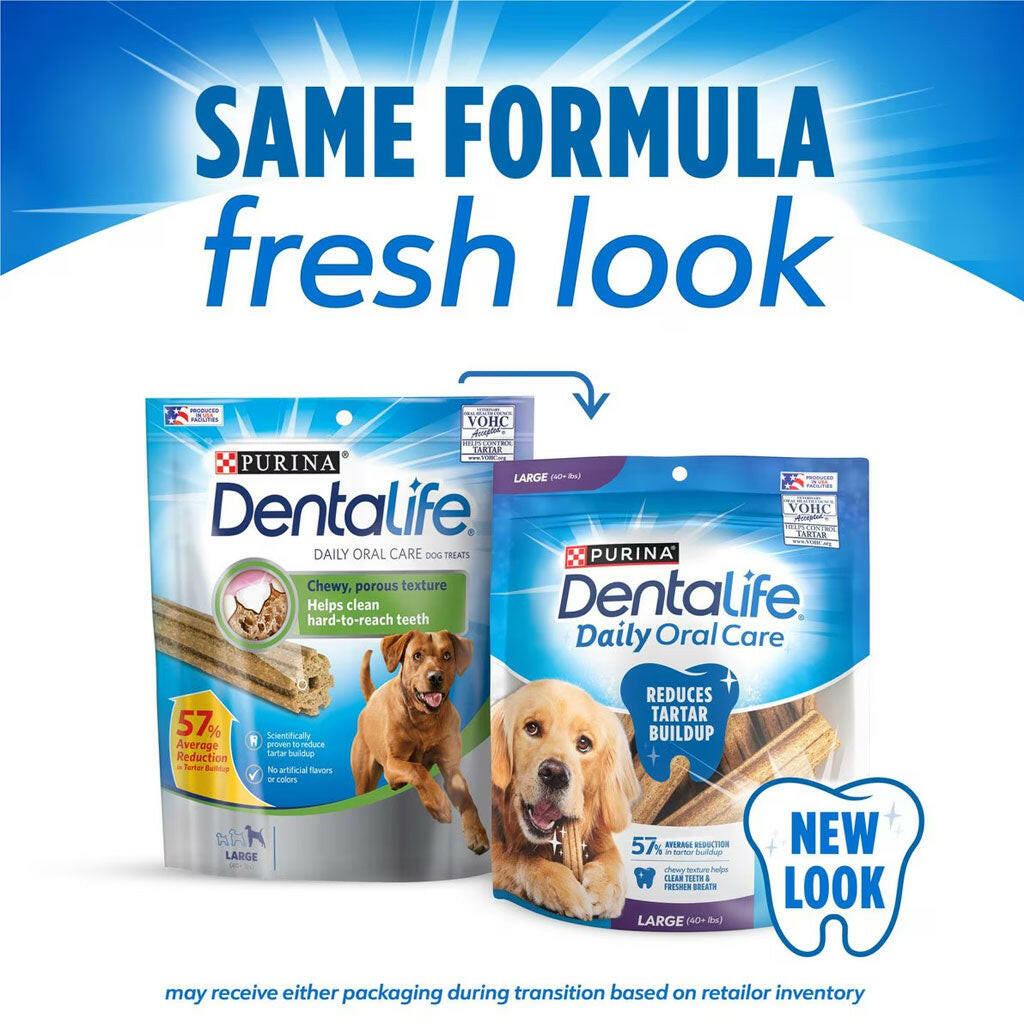 DentaLife Daily Oral Care Large Dental Dog Treats, 18 count