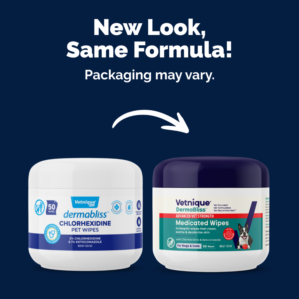 Dermabliss Advanced Vet Strength Medicated Wipes, 50 ct