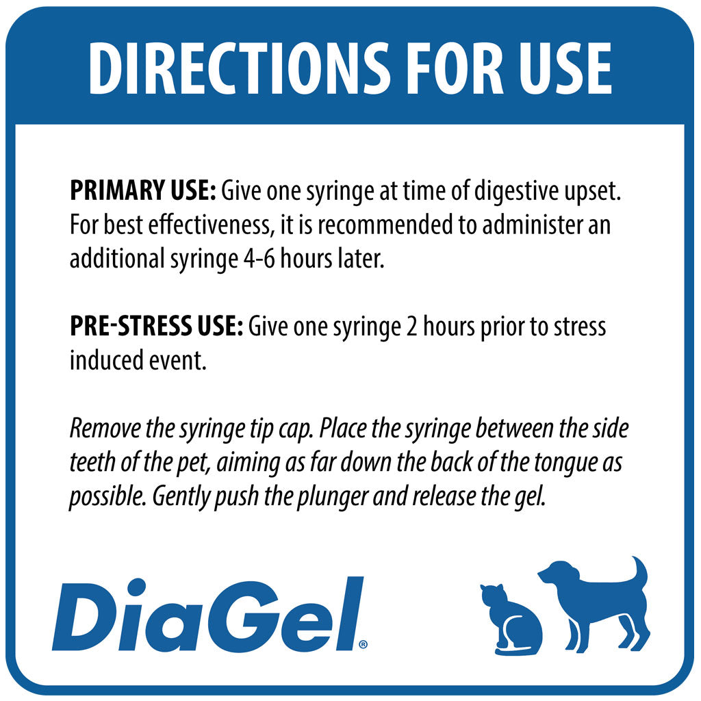 DiaGel Anti-Diarrheal Gel for Medium Dogs (3 ml)