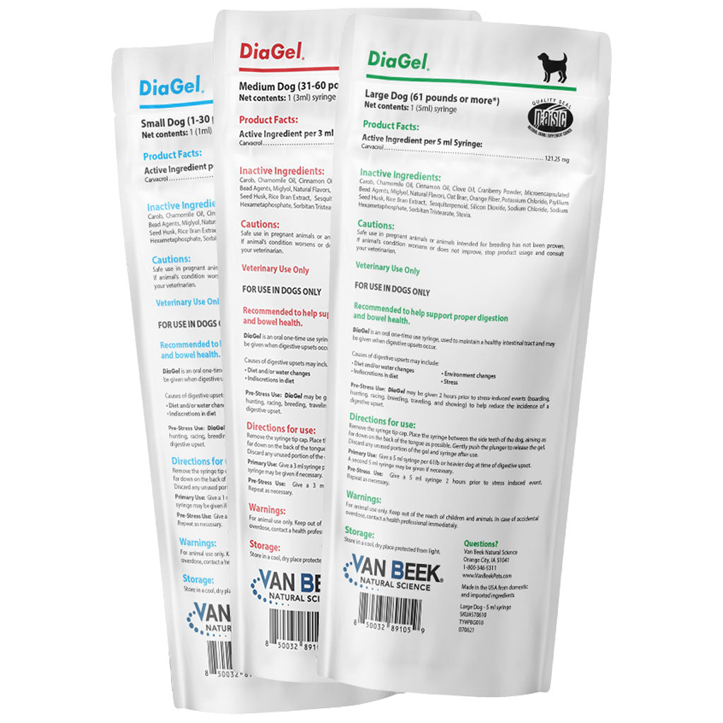 DiaGel Anti-Diarrheal Gel for Small Dogs (1 ml)