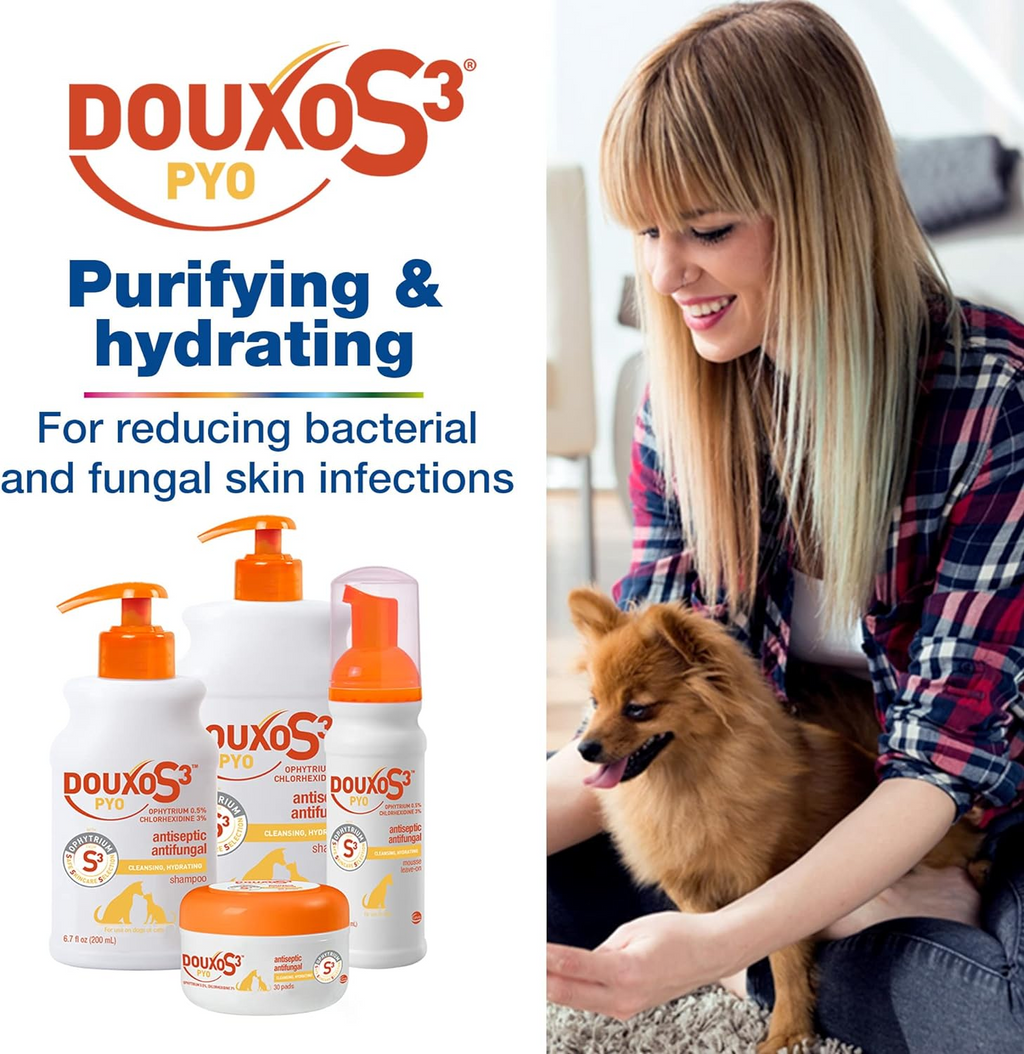 Douxo S3 PYO Antiseptic & Antifungal Wipes (30 count)