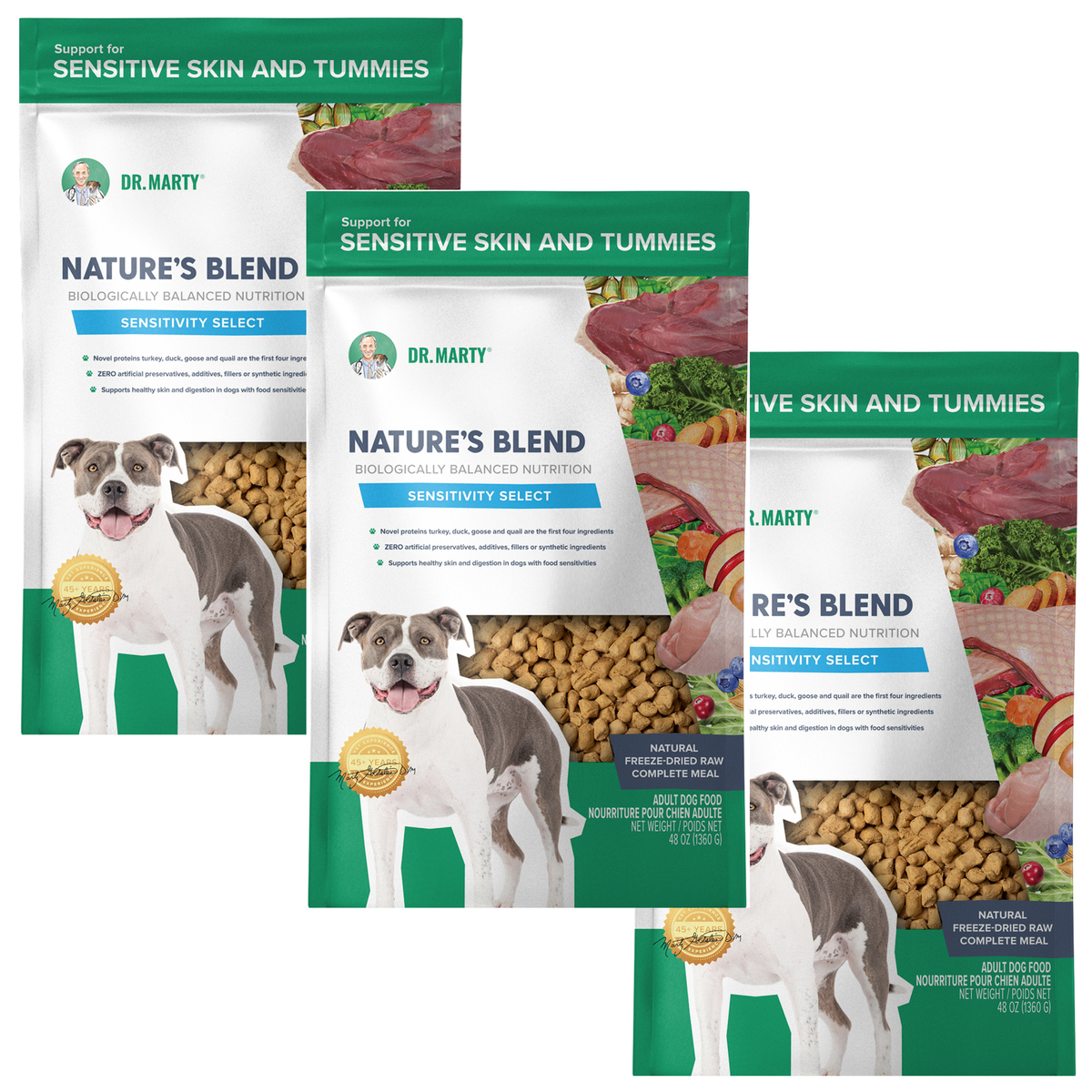 Dr. Marty Nature's Blend Sensitivity Select Freeze Dried Raw Dog Food